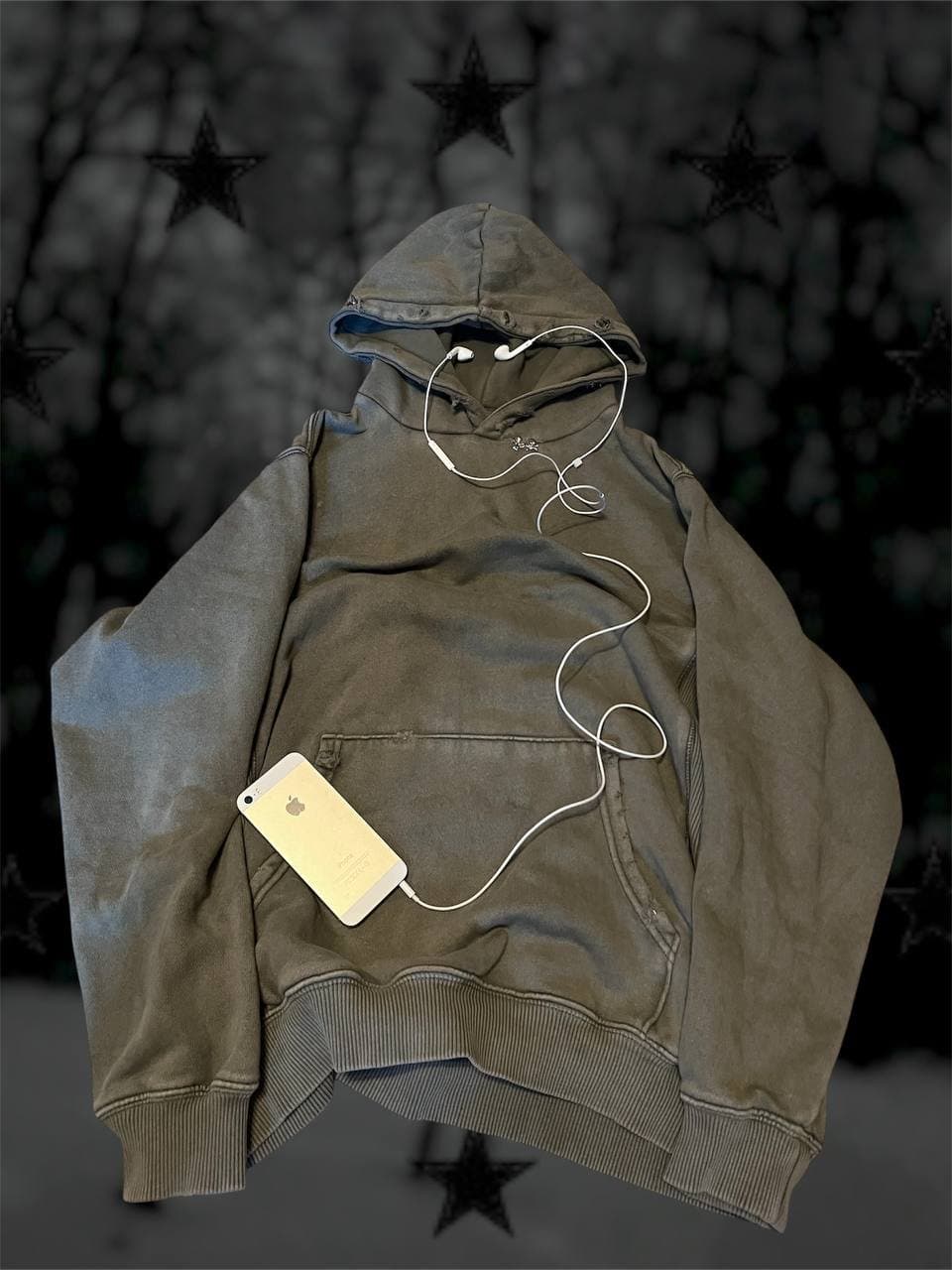 distressed hoodie